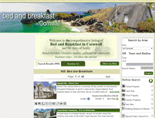 Tablet Screenshot of bedandbreakfastincornwall.info